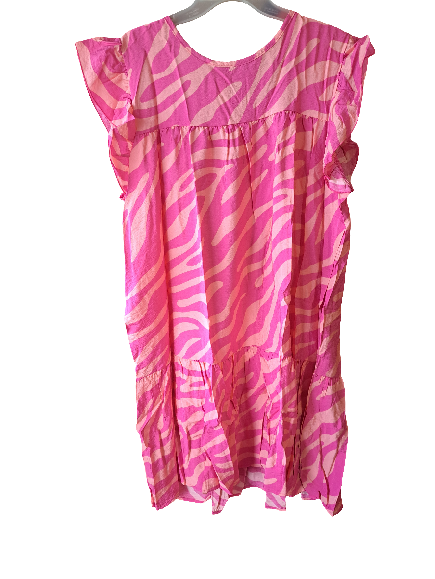 Pink Zebra Print Dress